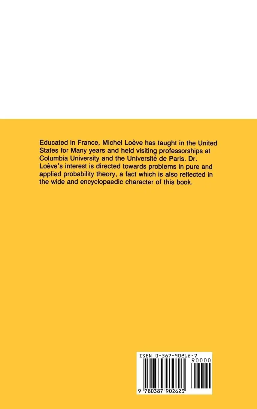 Rückseite: 9780387902623 | Probability Theory II | M. Loeve | Buch | xvi | Englisch | 1978