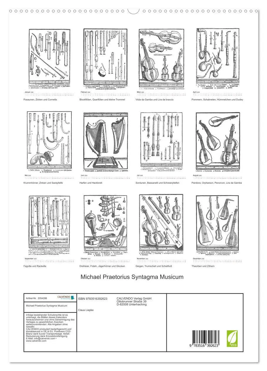 Bild: 9783516392623 | Michael Praetorius Syntagma Musicum (hochwertiger Premium...