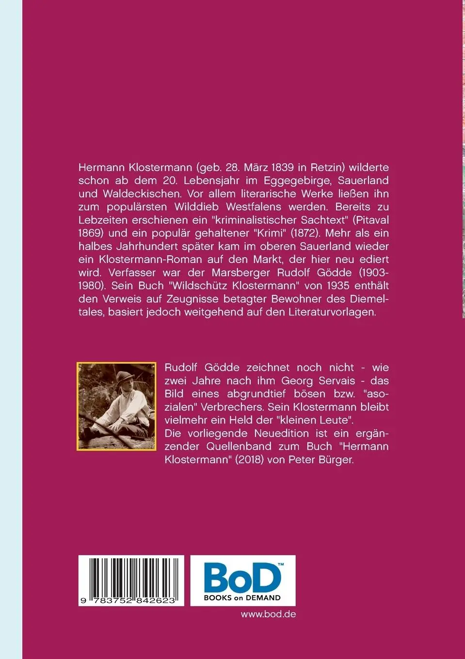 Rückseite: 9783752842623 | Wildschütz Klostermann | Rudolf Gödde | Taschenbuch | 180 S. | Deutsch