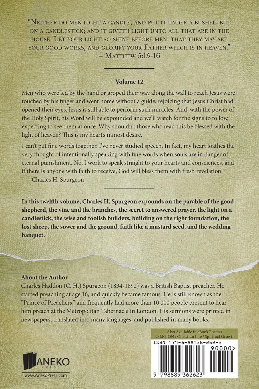 Rückseite: 9798889362623 | Life in Christ Vol 12 | Lessons from Our Lord's Miracles and Parables