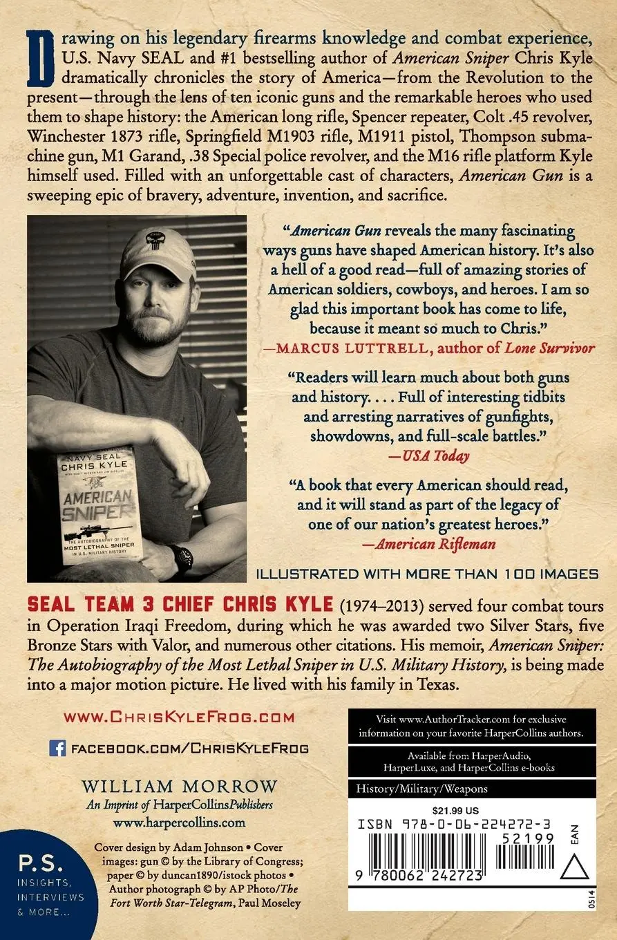 Rückseite: 9780062242723 | American Gun | A History of the U.S. in Ten Firearms | Kyle (u. a.)