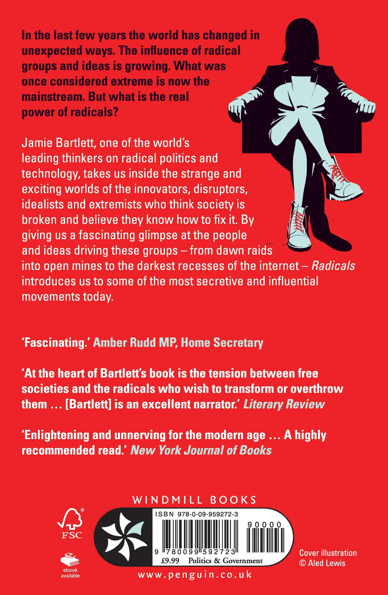 Rückseite: 9780099592723 | Radicals | Jamie Bartlett | Taschenbuch | 390 S. | Englisch | 2018