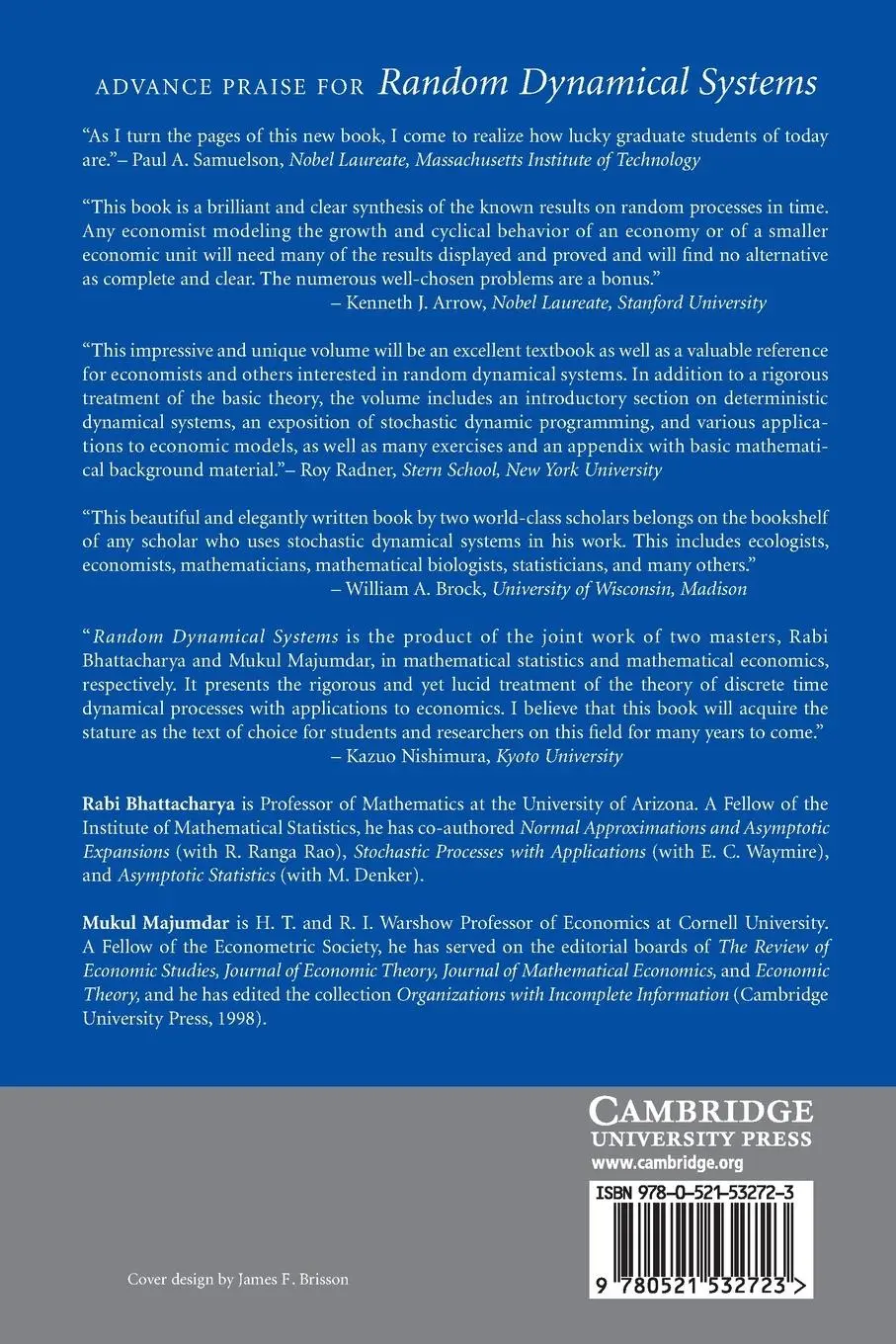 Rückseite: 9780521532723 | Random Dynamical Systems | Rabi Bhattacharya (u. a.) | Taschenbuch