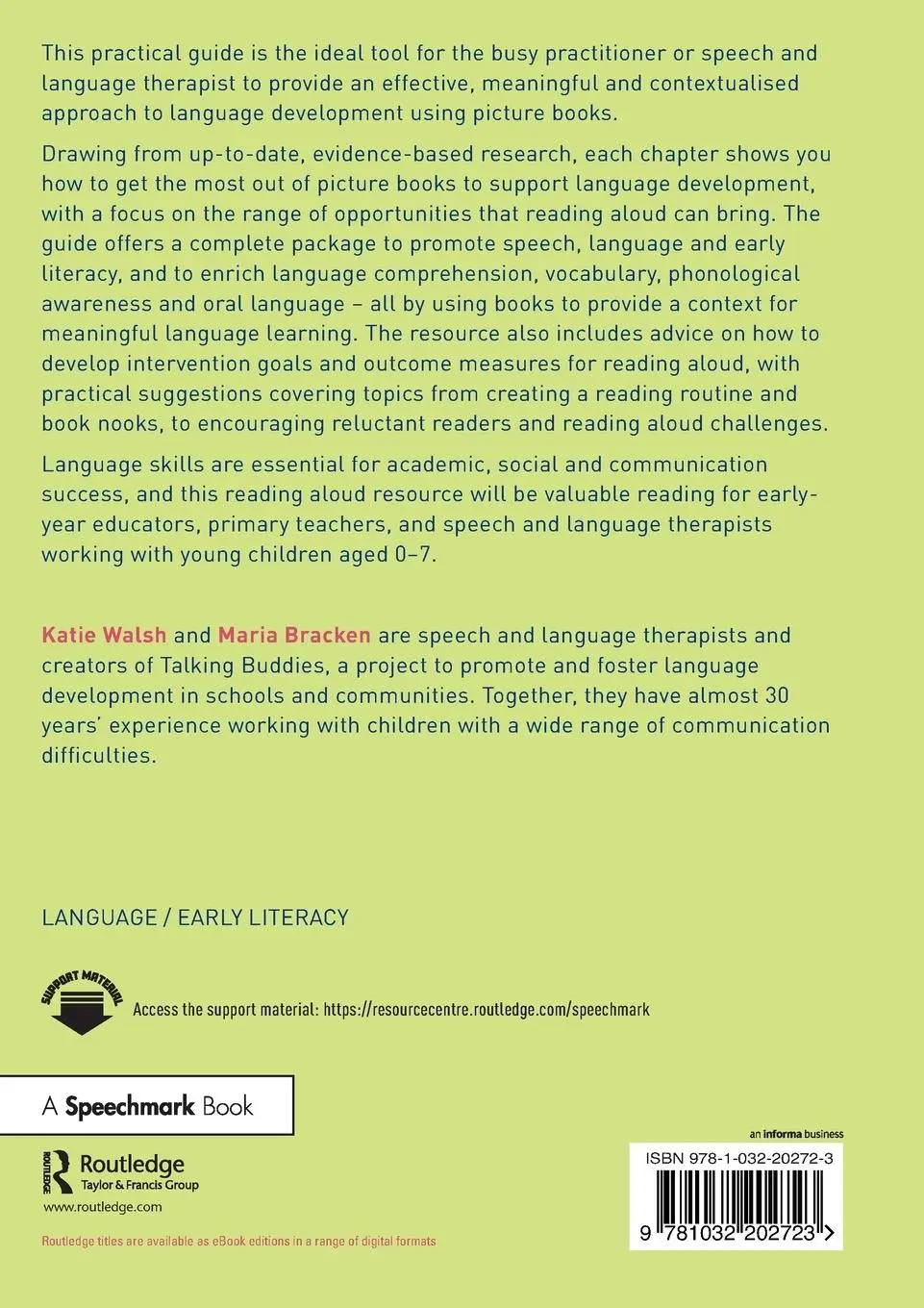 Rückseite: 9781032202723 | The Reading Aloud Resource Book | Katie Walsh (u. a.) | Taschenbuch