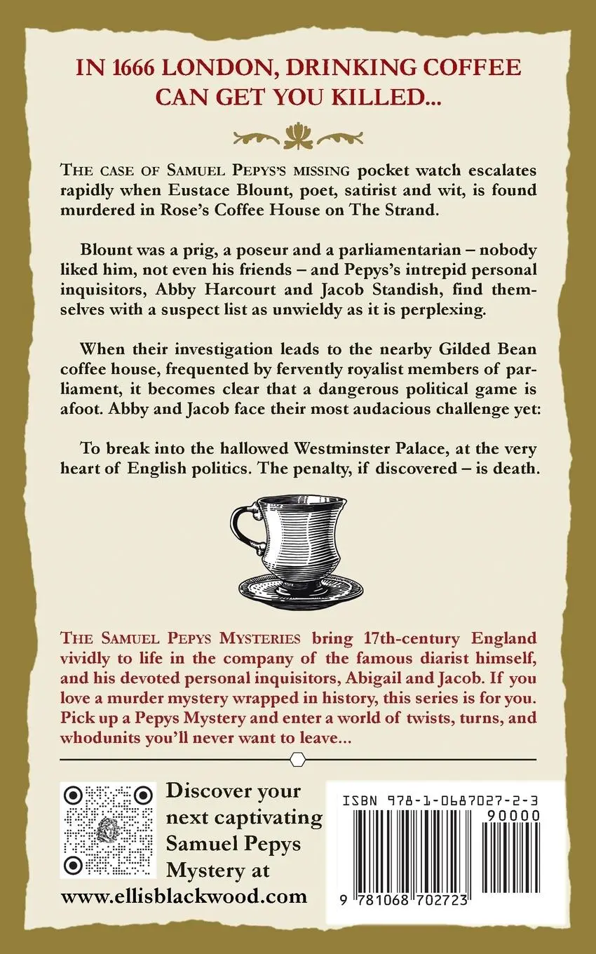 Rückseite: 9781068702723 | The Coffee House Murders | The Samuel Pepys Mysteries Book 3 | Buch