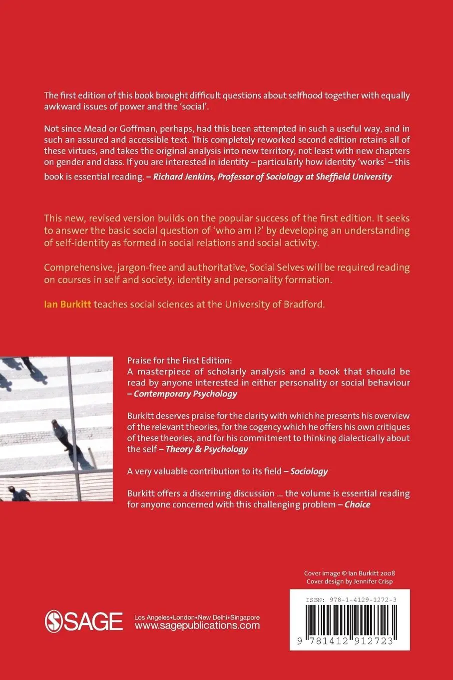 Rückseite: 9781412912723 | Social Selves | Theories of Self and Society | Ian Burkitt | Buch
