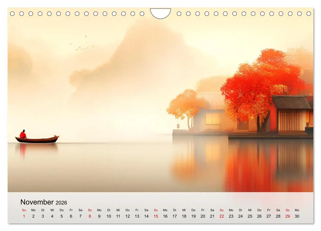 Bild: 9783457292723 | Japan. Eine künstlerische Reise im Aquarellstil (Wandkalender 2026...