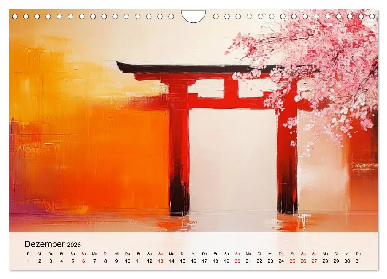 Bild: 9783457292723 | Japan. Eine künstlerische Reise im Aquarellstil (Wandkalender 2026...