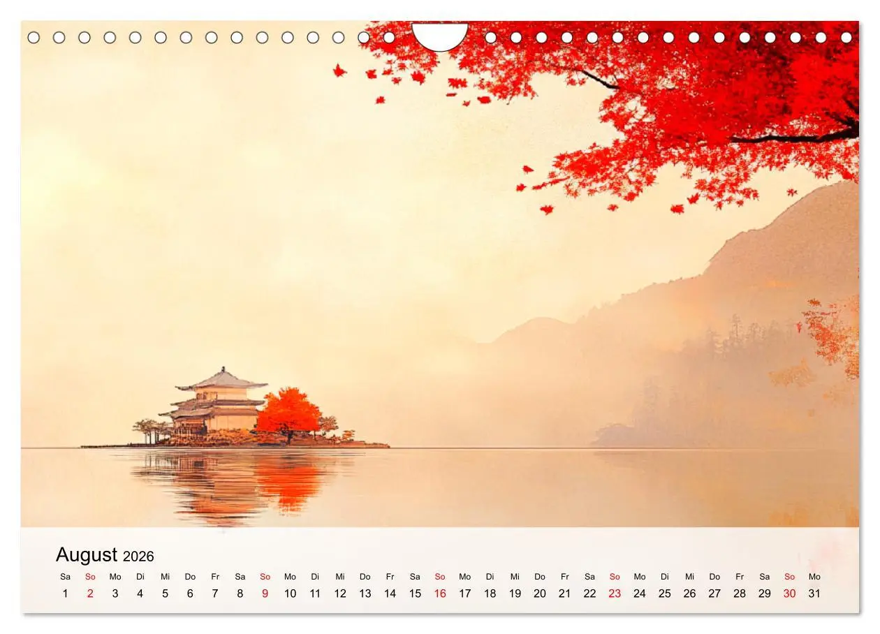 Bild: 9783457292723 | Japan. Eine künstlerische Reise im Aquarellstil (Wandkalender 2026...