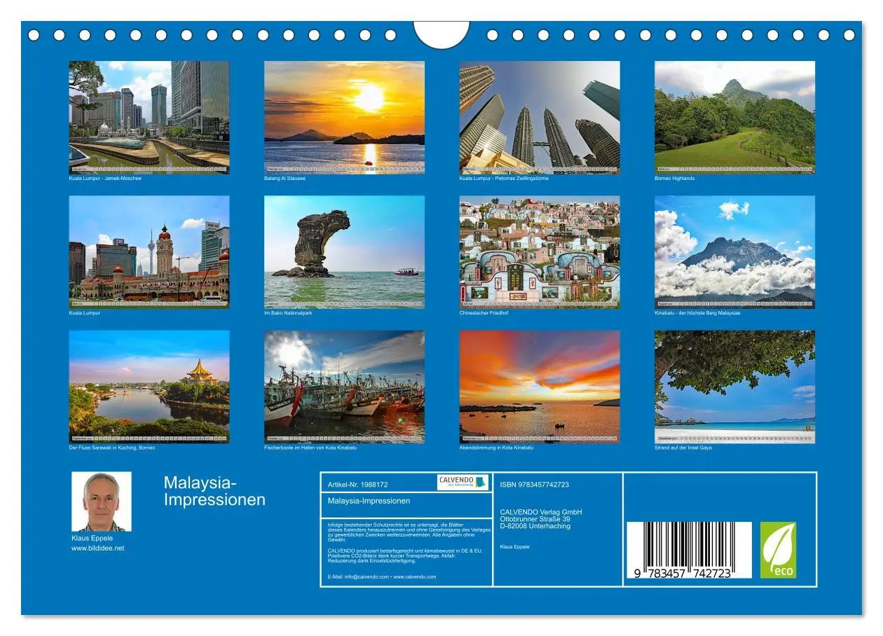 Bild: 9783457742723 | Malaysia-Impressionen (Wandkalender 2026 DIN A4 quer), CALVENDO...