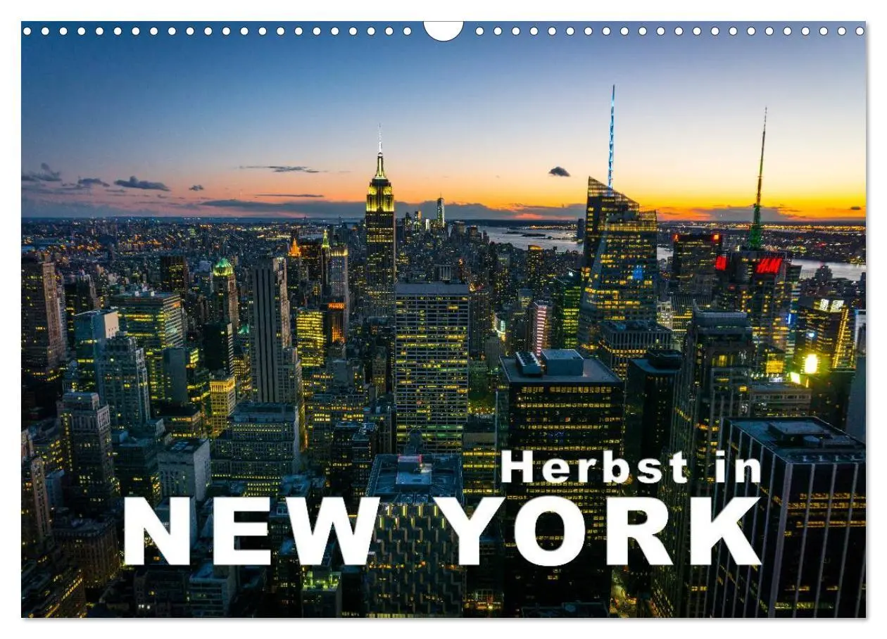 Cover: 9783457982723 | Herbst in New York (Wandkalender 2026 DIN A3 quer), CALVENDO...