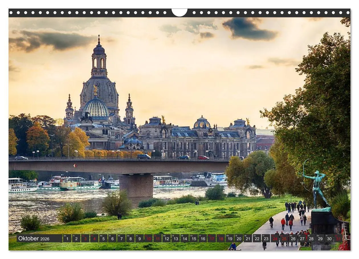 Bild: 9783516142723 | Dresden - Die Frauenkirche (Wandkalender 2026 DIN A3 quer),...