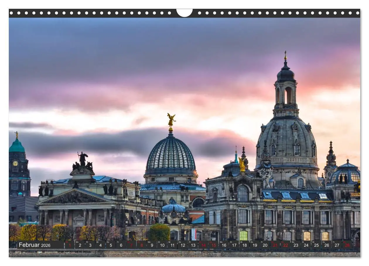 Bild: 9783516142723 | Dresden - Die Frauenkirche (Wandkalender 2026 DIN A3 quer),...