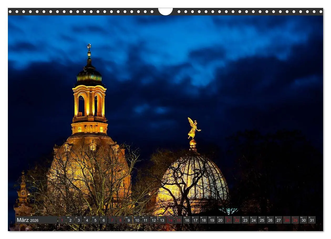 Bild: 9783516142723 | Dresden - Die Frauenkirche (Wandkalender 2026 DIN A3 quer),...