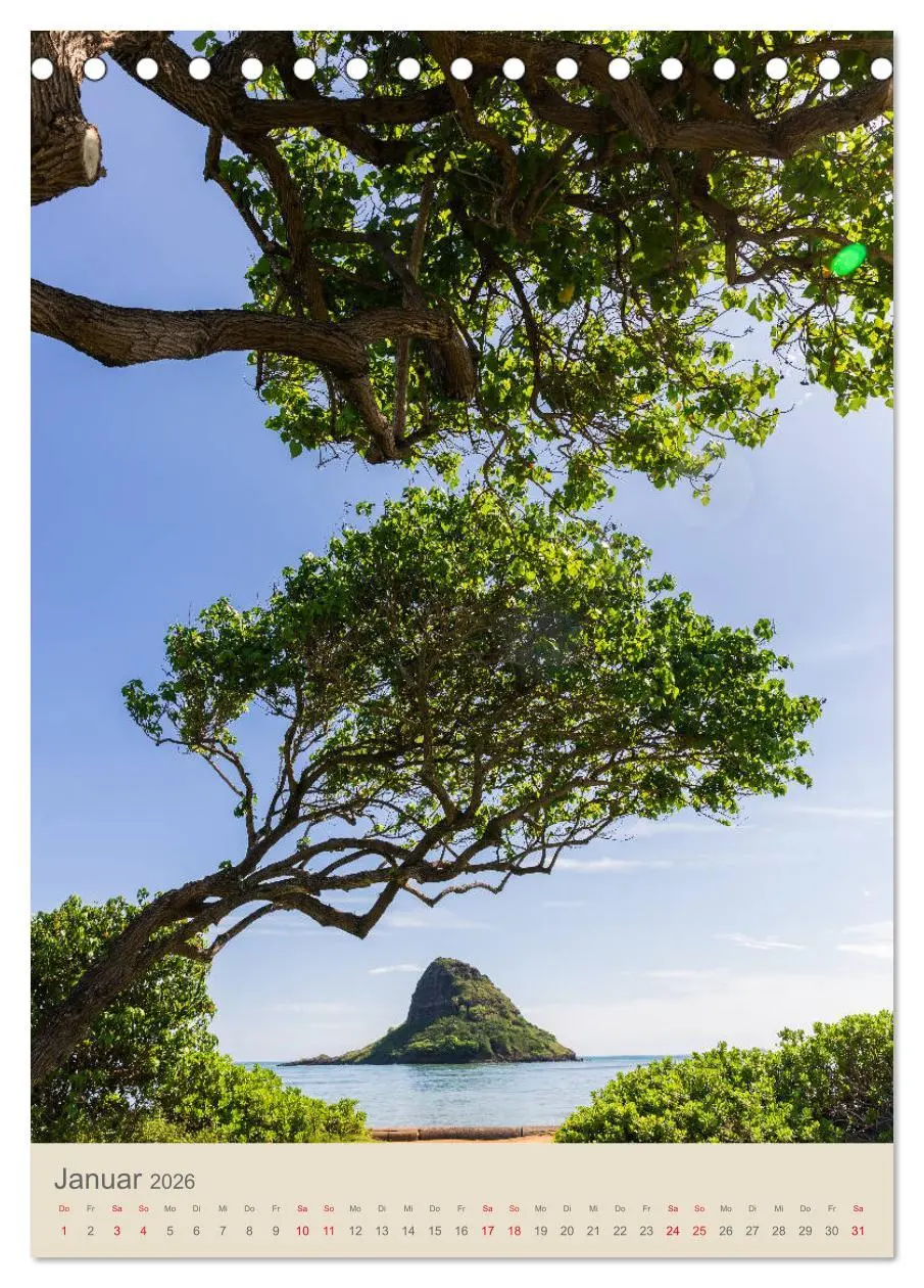 Bild: 9783516382723 | O'ahu - Hawaii, Bilder aus dem Südseeparadies (Tischkalender 2026...