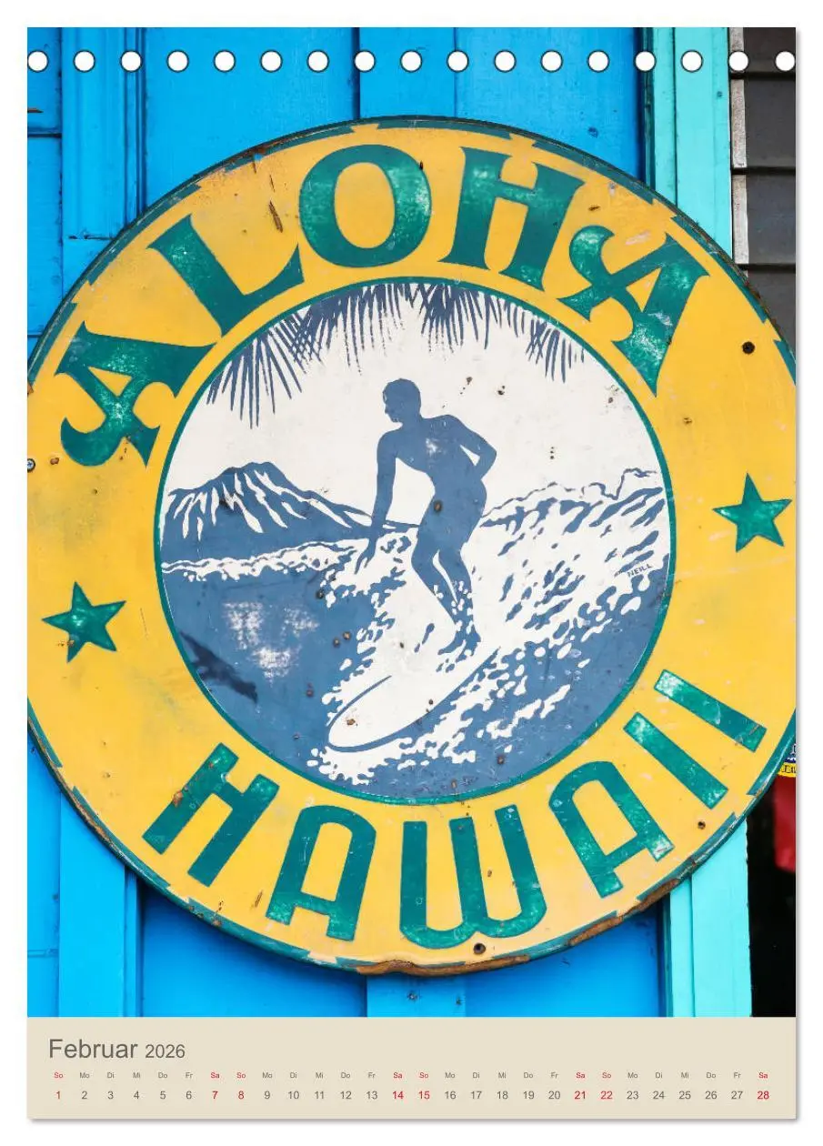 Bild: 9783516382723 | O'ahu - Hawaii, Bilder aus dem Südseeparadies (Tischkalender 2026...