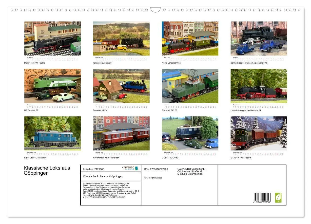 Bild: 9783516692723 | Klassische Loks aus Göppingen (Wandkalender 2026 DIN A2 quer),...