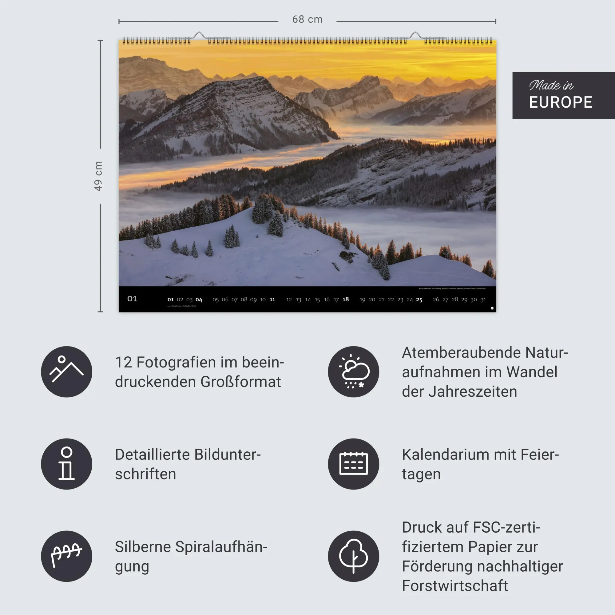 Bild: 9783756412723 | Landscapes Edition Kalender 2026 | Harenberg | Kalender | 14 S. | 2026