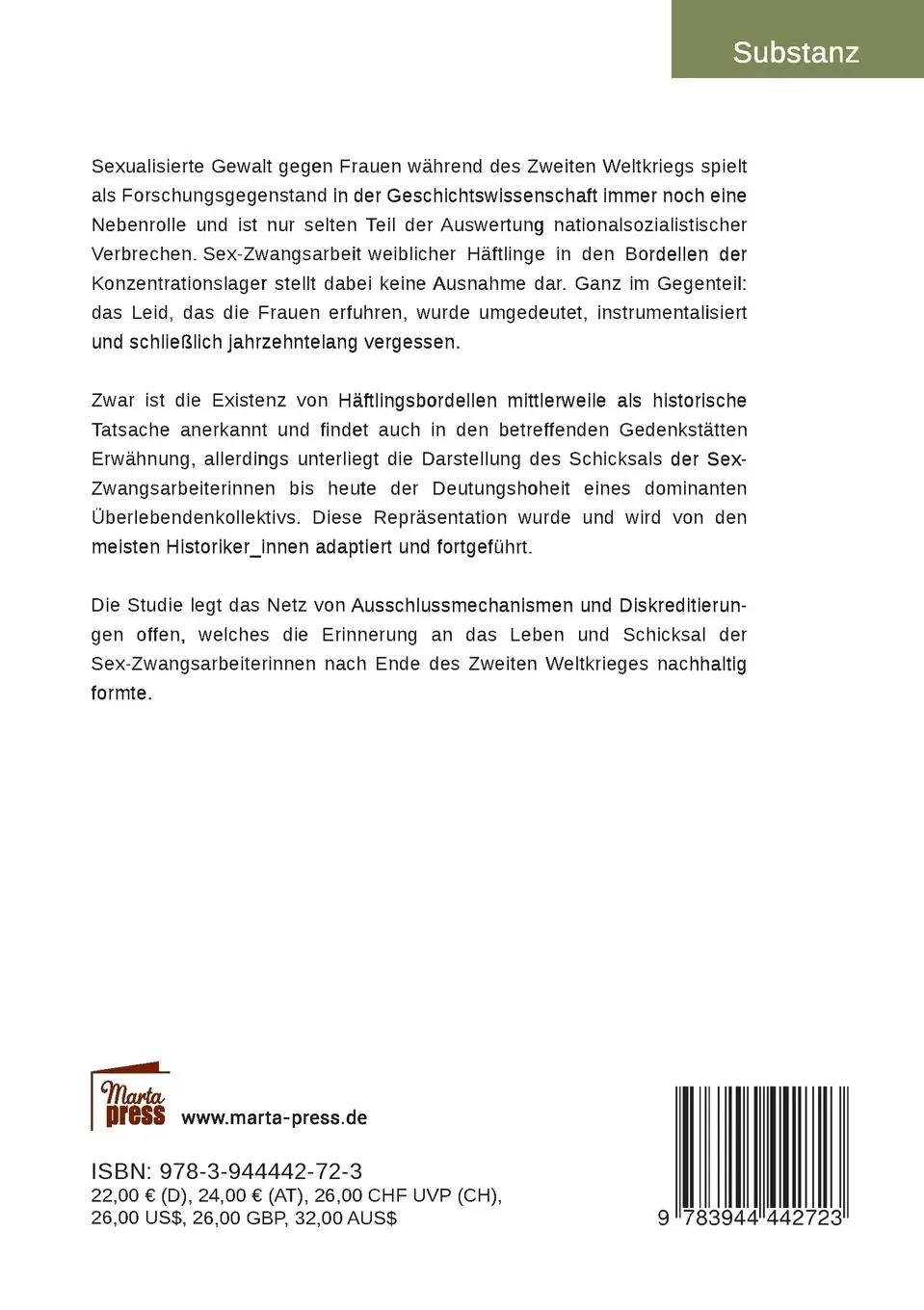 Rückseite: 9783944442723 | Leidbilder | Verena Schneider | Taschenbuch | 168 S. | Deutsch | 2017
