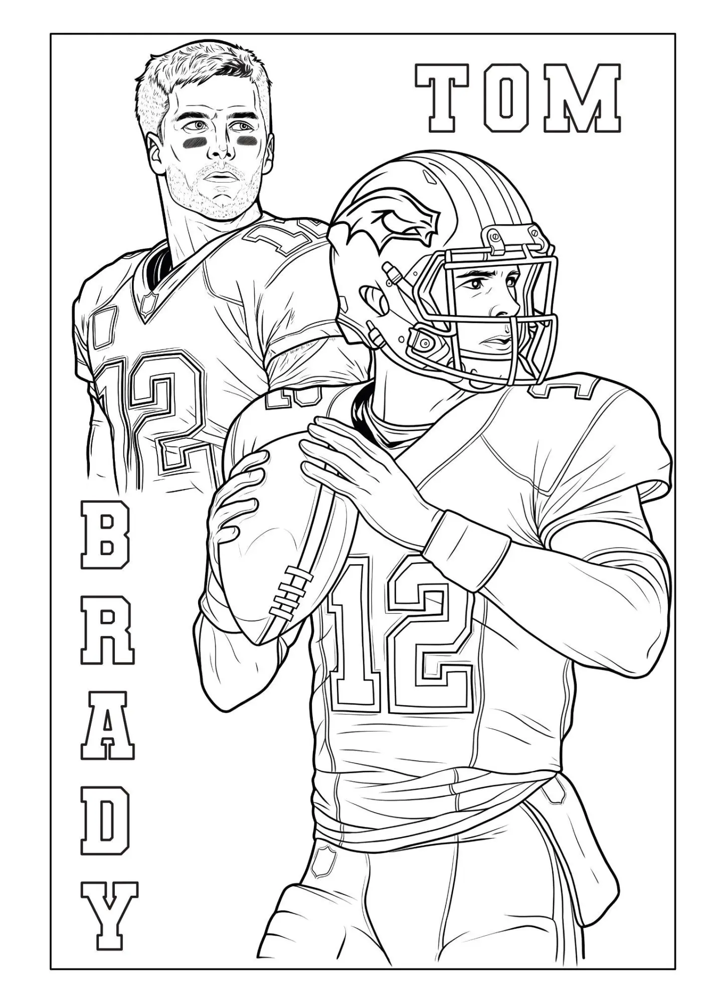 Bild: 9783986572723 | Touchdown Helden - Das ultimative American-Football-Malbuch für...