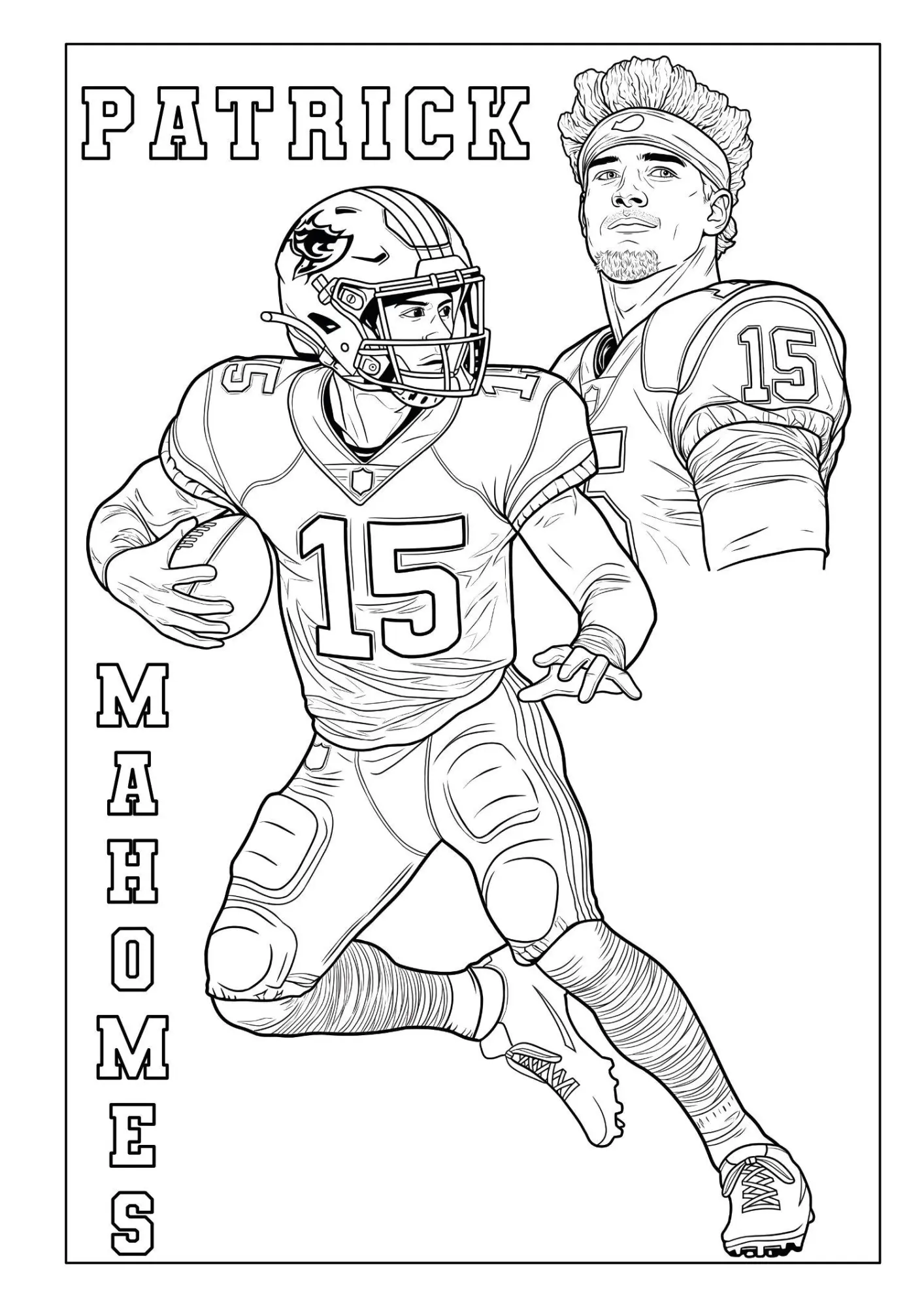 Bild: 9783986572723 | Touchdown Helden - Das ultimative American-Football-Malbuch für...