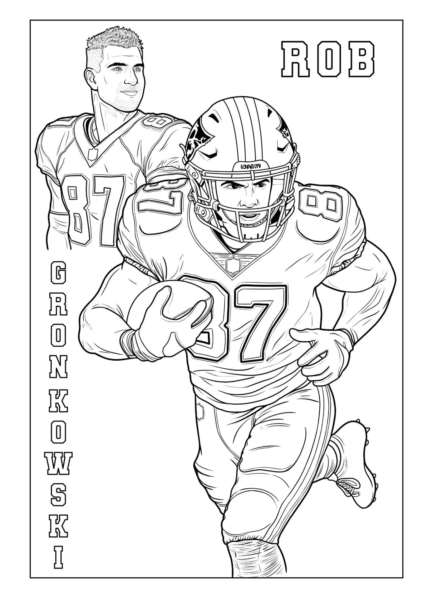 Bild: 9783986572723 | Touchdown Helden - Das ultimative American-Football-Malbuch für...