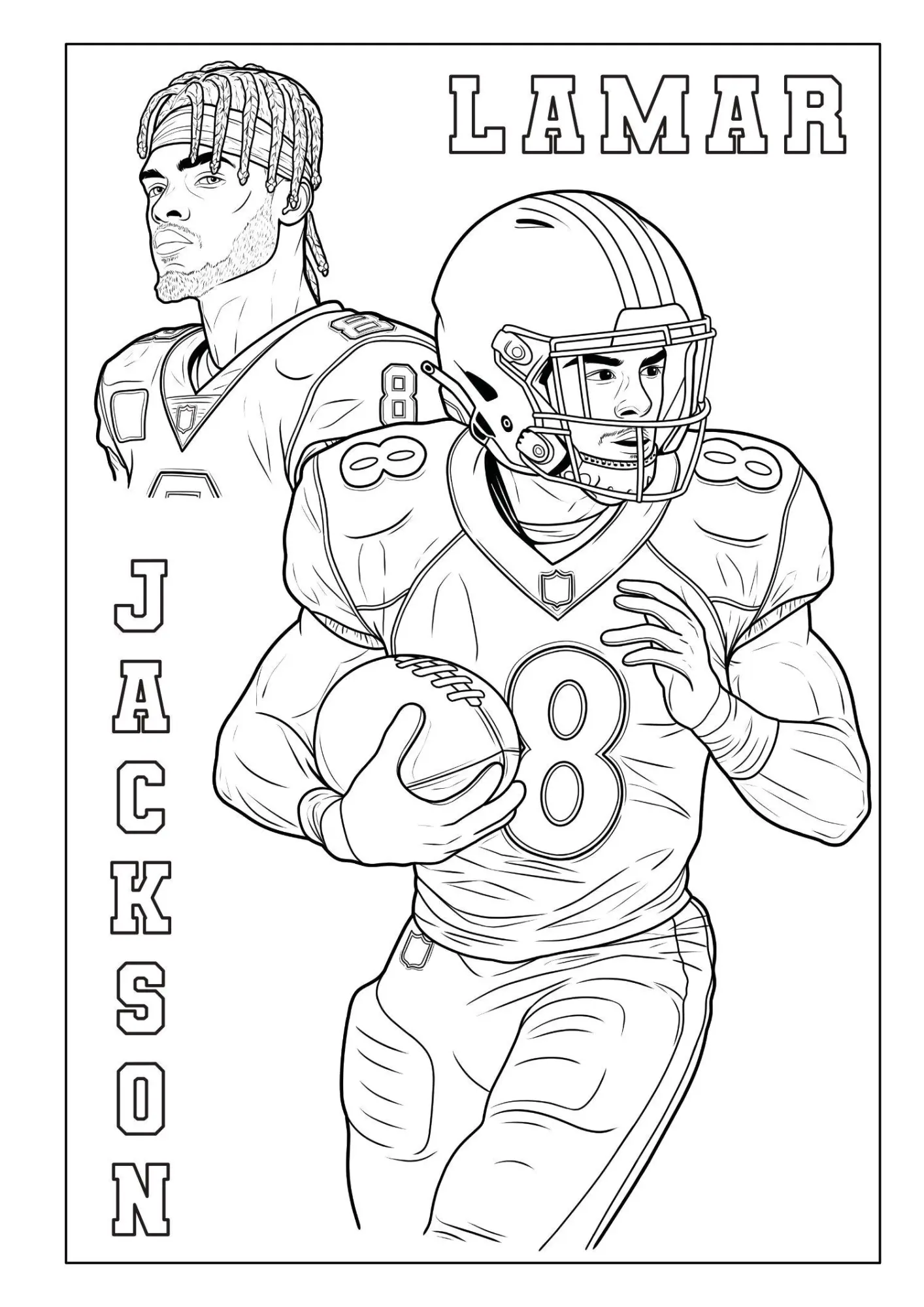 Bild: 9783986572723 | Touchdown Helden - Das ultimative American-Football-Malbuch für...