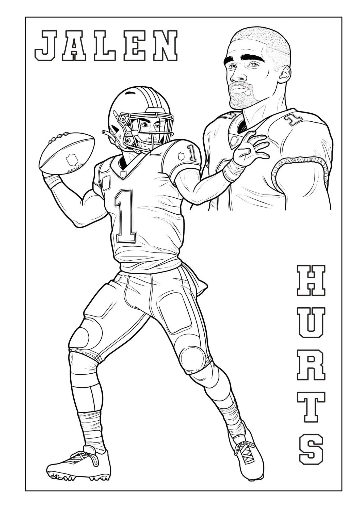 Bild: 9783986572723 | Touchdown Helden - Das ultimative American-Football-Malbuch für...