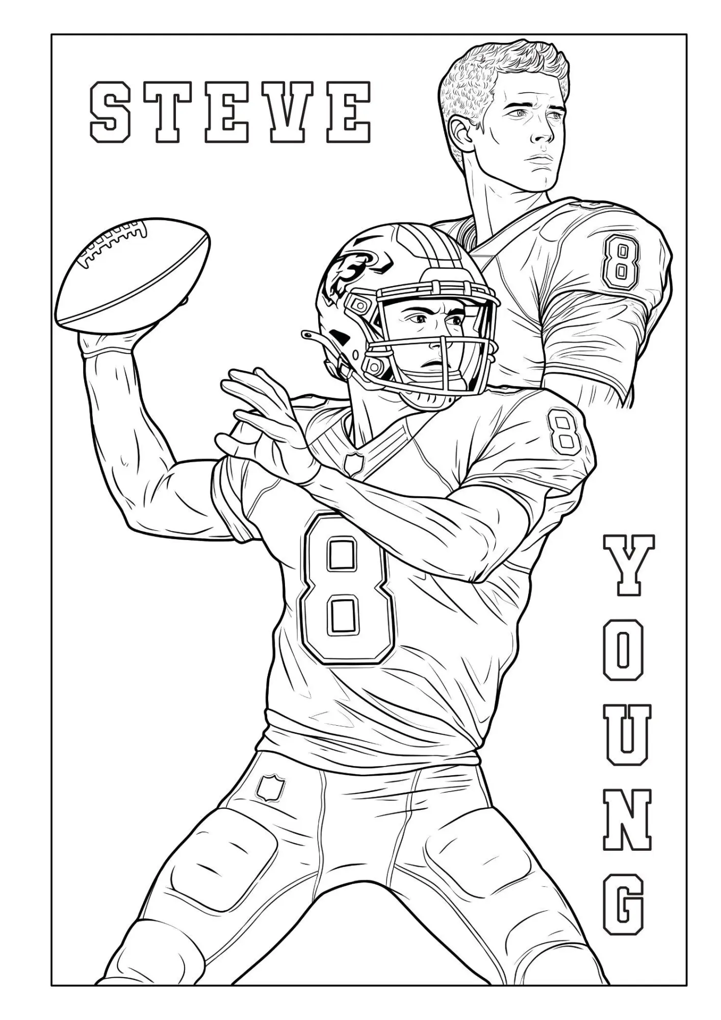 Bild: 9783986572723 | Touchdown Helden - Das ultimative American-Football-Malbuch für...