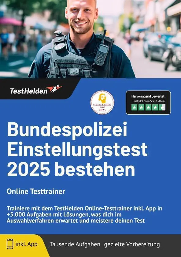 Cover: 9783988172723 | Bundespolizei Einstellungstest 2024 bestehen - Online Kurs -...