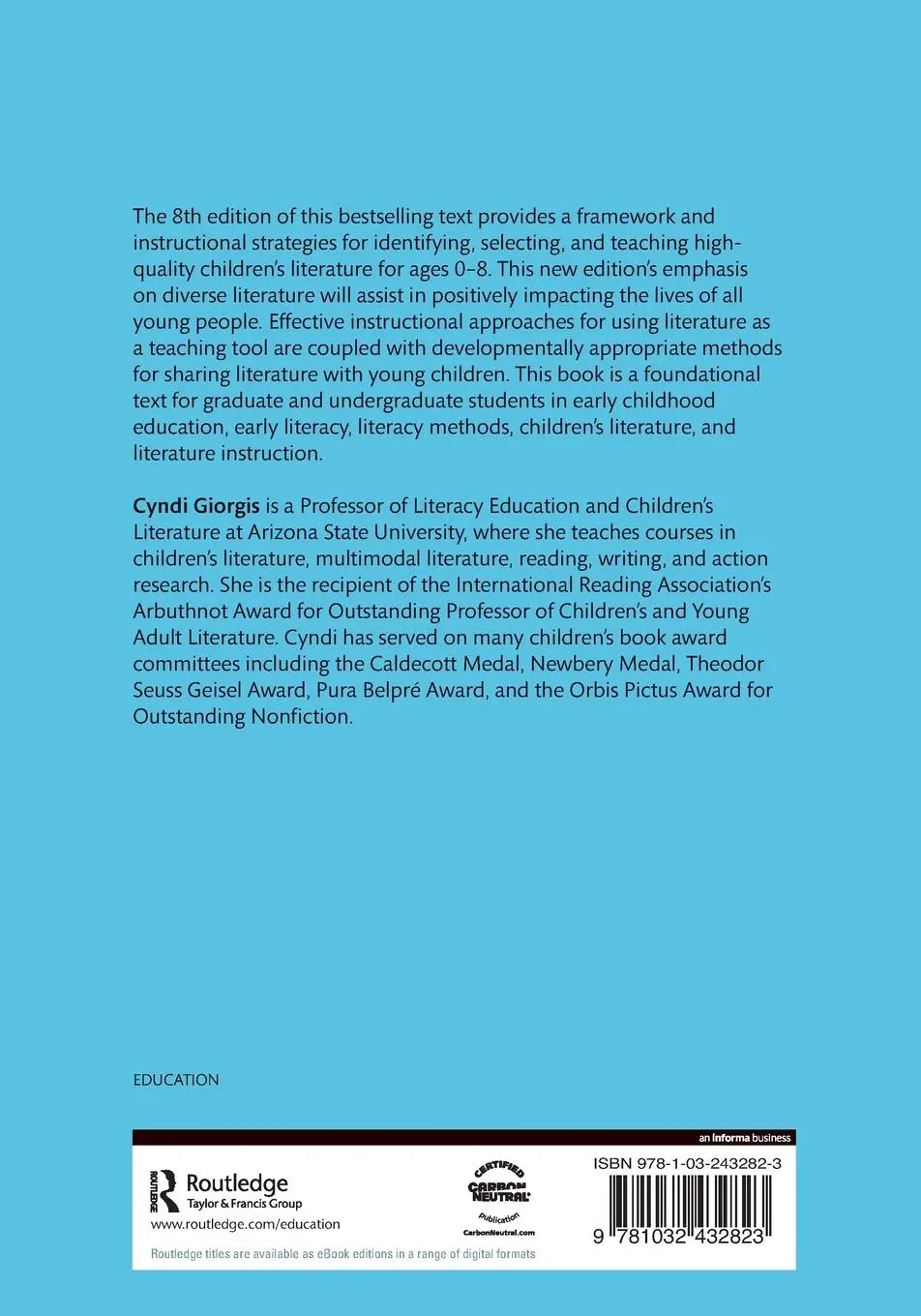 Rückseite: 9781032432823 | Literature and Literacy for Young Children | Cyndi Giorgis | Buch