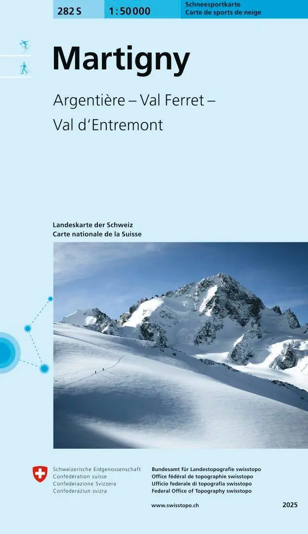 Cover: 9783302502823 | 282S Martigny Schneesportkarte | swisstopo | (Land-)Karte | Deutsch