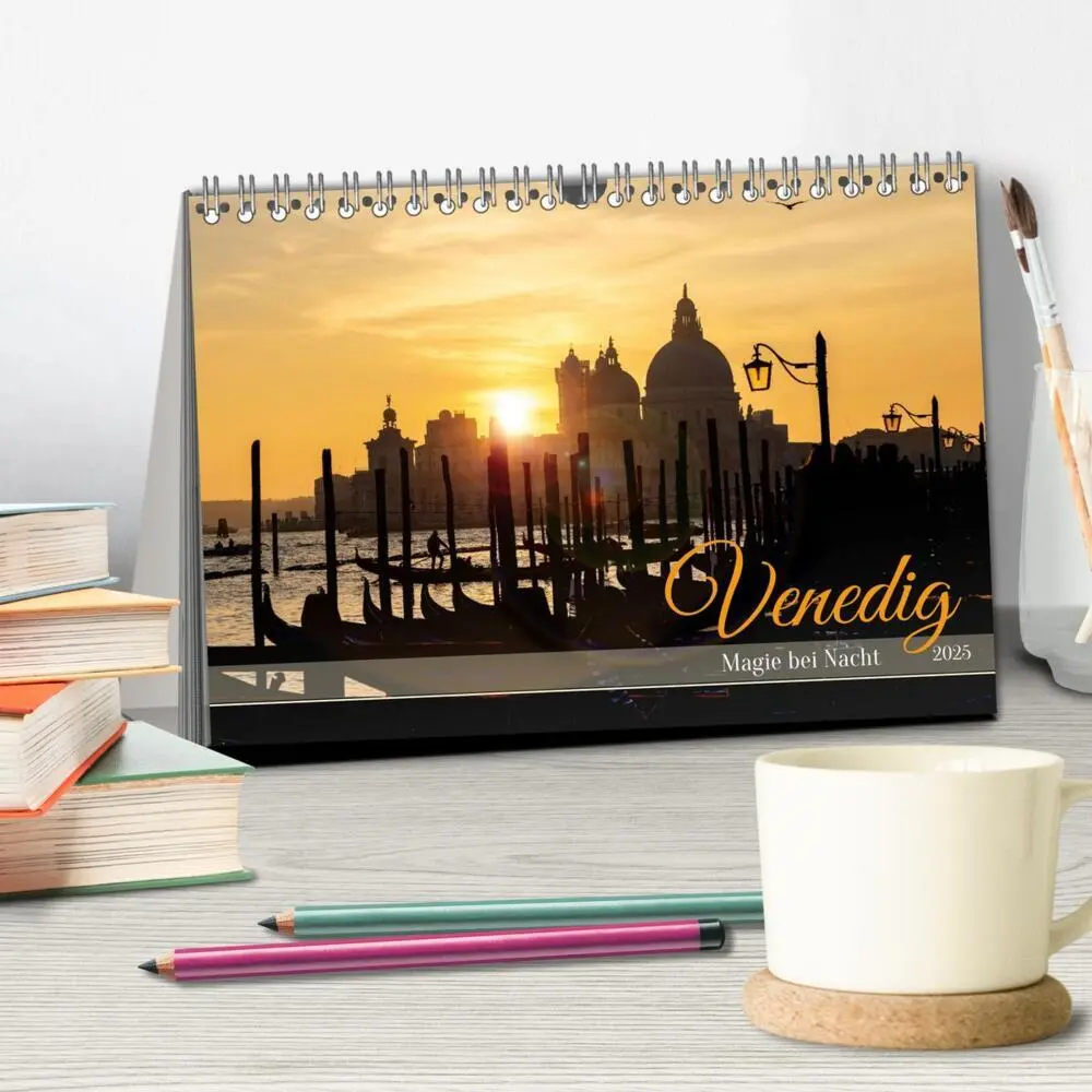 Bild: 9783383862823 | Venedig - Magie bei Nacht (Tischkalender 2025 DIN A5 quer),...