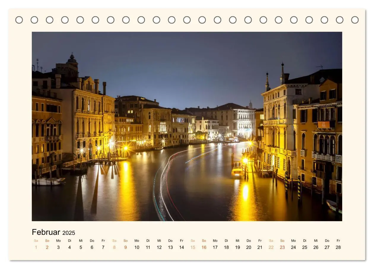 Bild: 9783383862823 | Venedig - Magie bei Nacht (Tischkalender 2025 DIN A5 quer),...