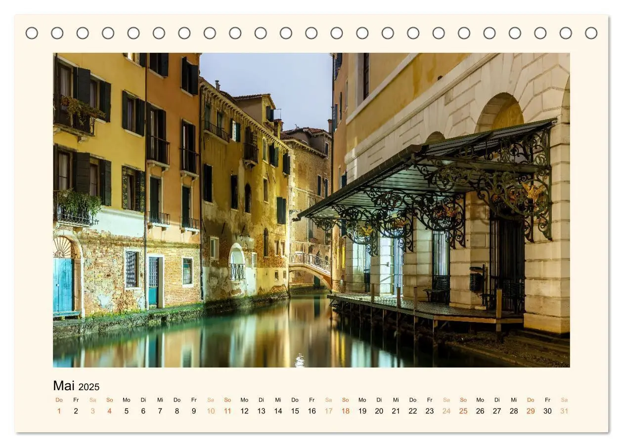 Bild: 9783383862823 | Venedig - Magie bei Nacht (Tischkalender 2025 DIN A5 quer),...