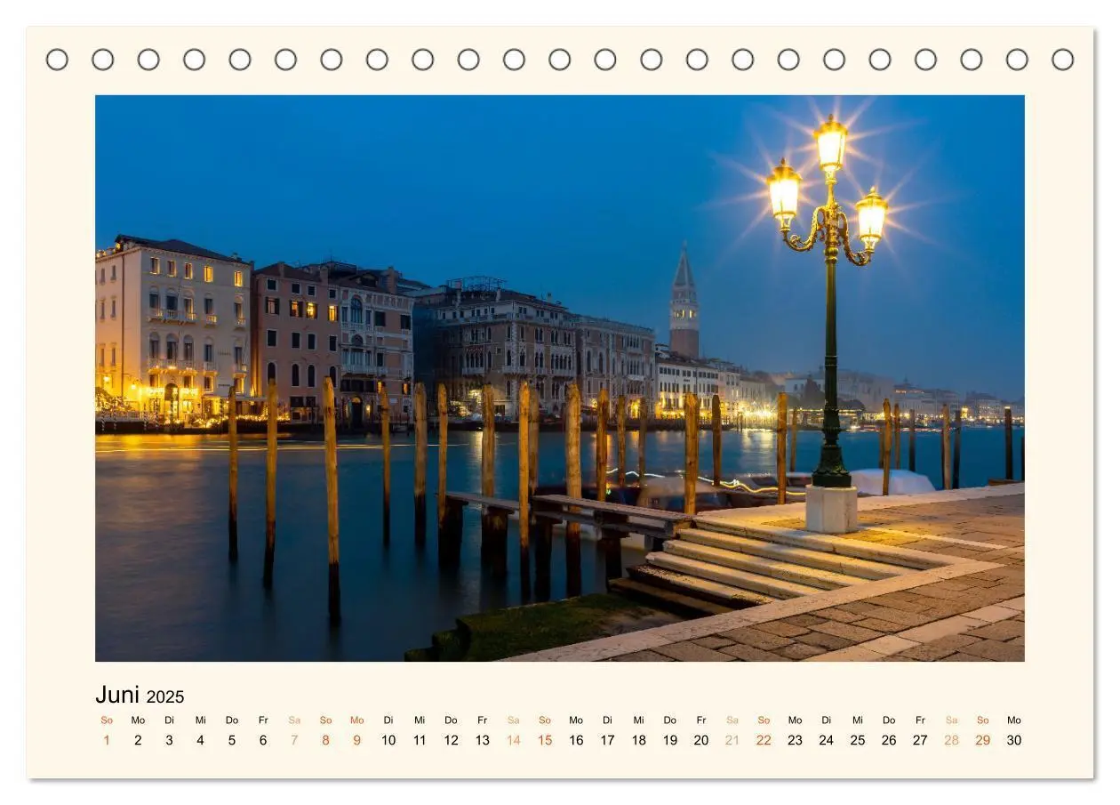 Bild: 9783383862823 | Venedig - Magie bei Nacht (Tischkalender 2025 DIN A5 quer),...