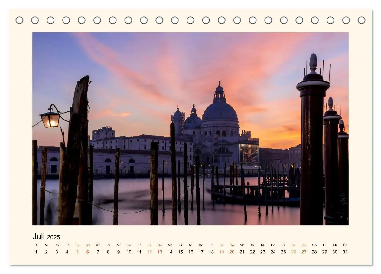 Bild: 9783383862823 | Venedig - Magie bei Nacht (Tischkalender 2025 DIN A5 quer),...
