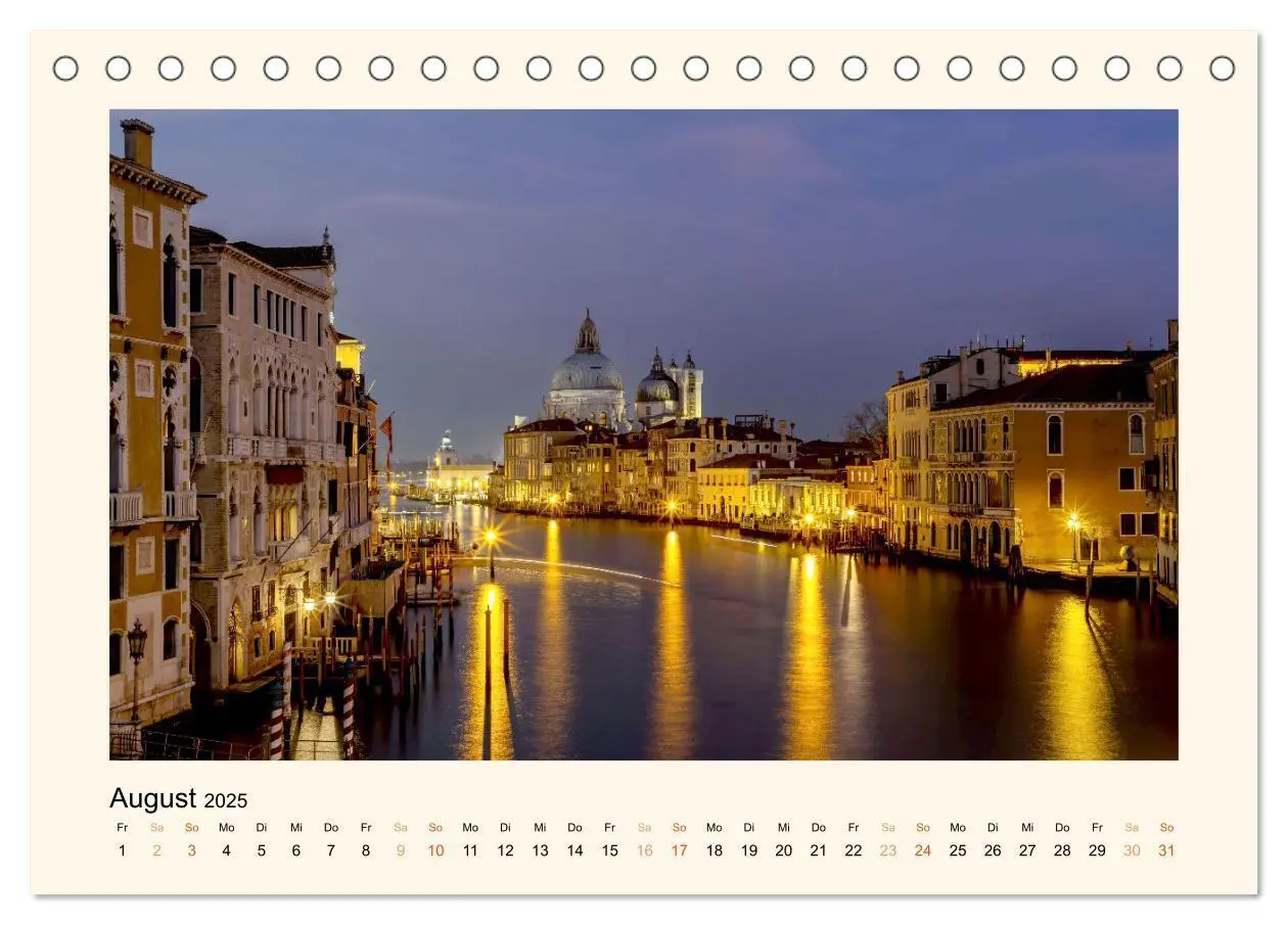 Bild: 9783383862823 | Venedig - Magie bei Nacht (Tischkalender 2025 DIN A5 quer),...