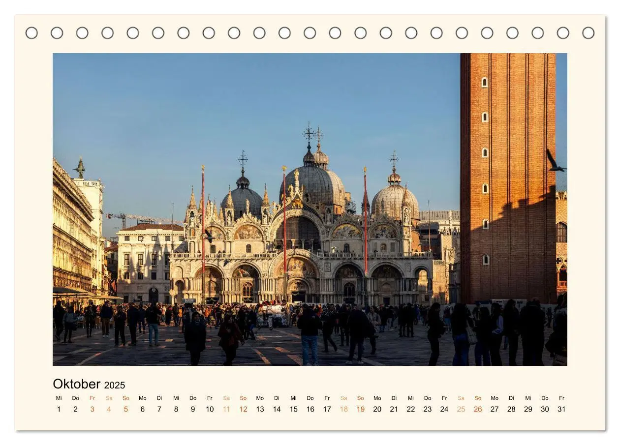 Bild: 9783383862823 | Venedig - Magie bei Nacht (Tischkalender 2025 DIN A5 quer),...