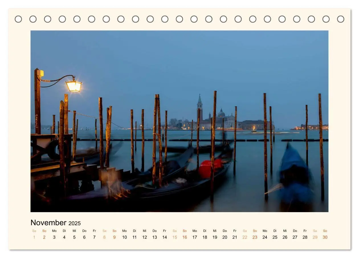 Bild: 9783383862823 | Venedig - Magie bei Nacht (Tischkalender 2025 DIN A5 quer),...