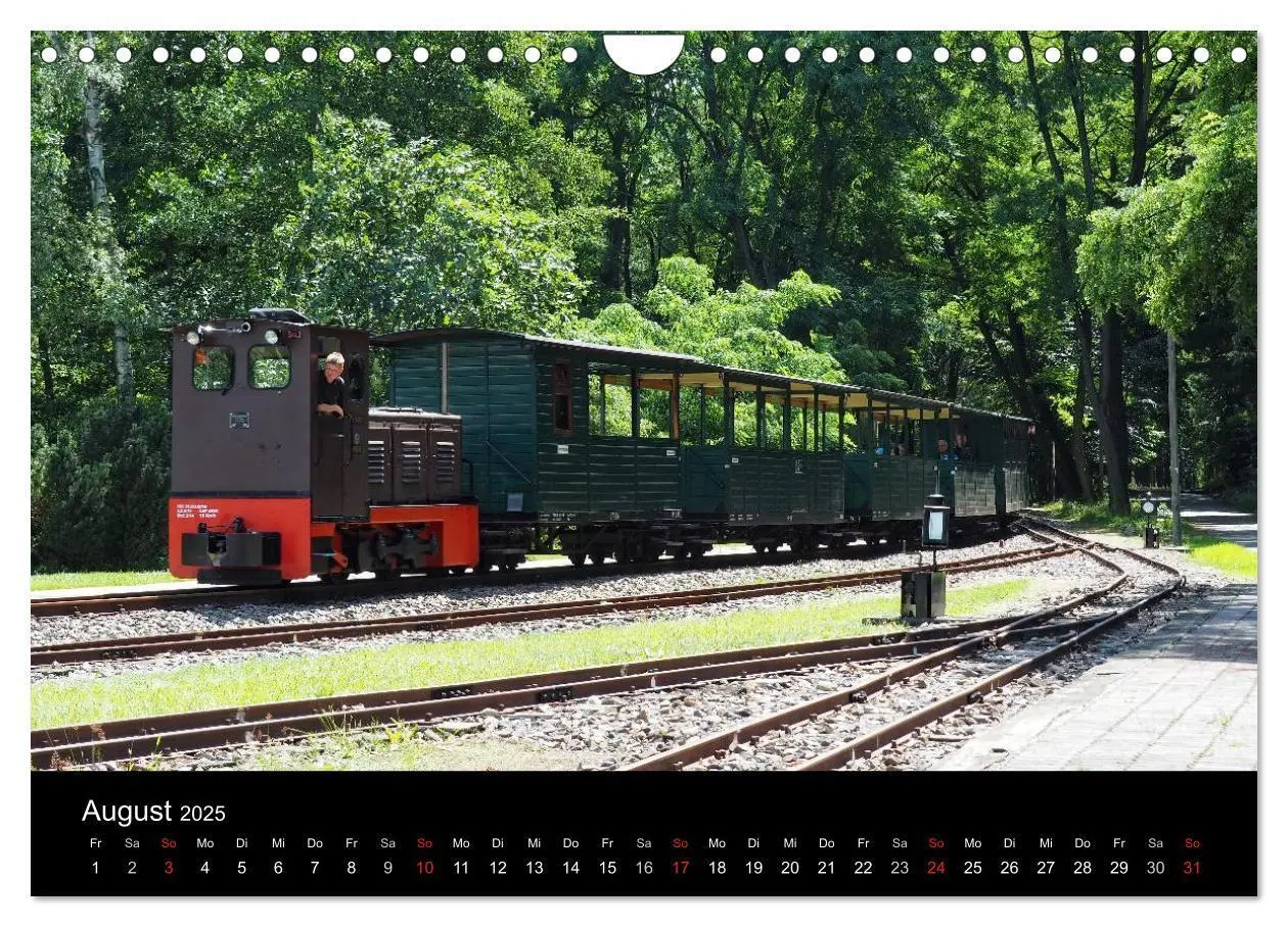 Bild: 9783435572823 | Waldeisenbahn Bad Muskau (Wandkalender 2025 DIN A4 quer), CALVENDO...