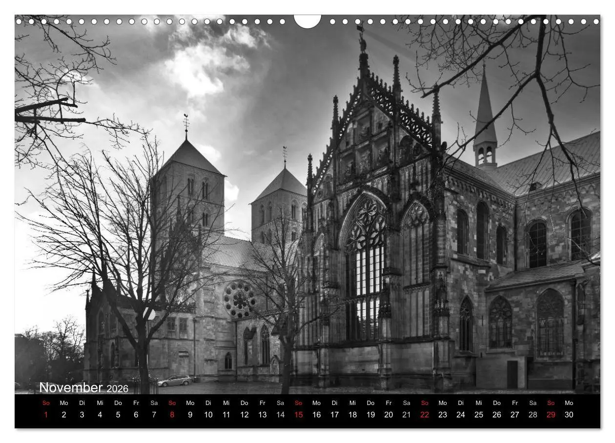 Bild: 9783516062823 | Münster in schwarz-weiß gesehen (Wandkalender 2026 DIN A3 quer),...