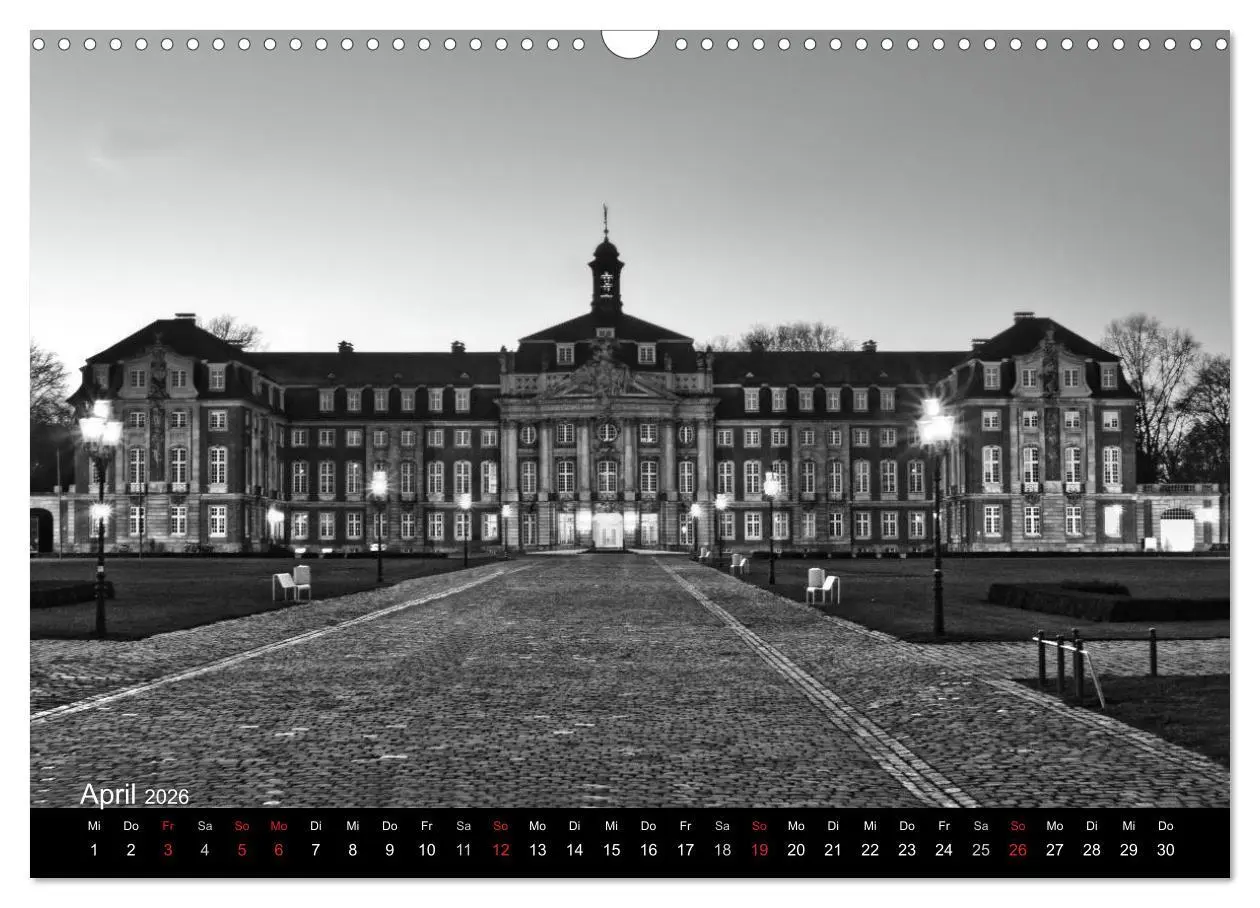 Bild: 9783516062823 | Münster in schwarz-weiß gesehen (Wandkalender 2026 DIN A3 quer),...