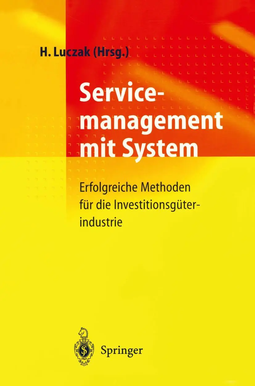 Cover: 9783540652823 | Servicemanagement mit System | Holger Luczak | Taschenbuch | viii
