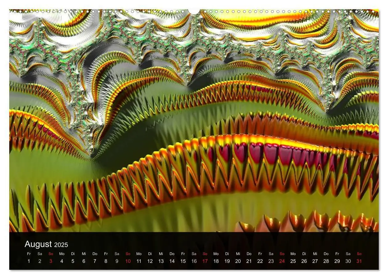 Bild: 9783435632923 | Fraktale Schönheit 2025 (Wandkalender 2025 DIN A2 quer), CALVENDO...