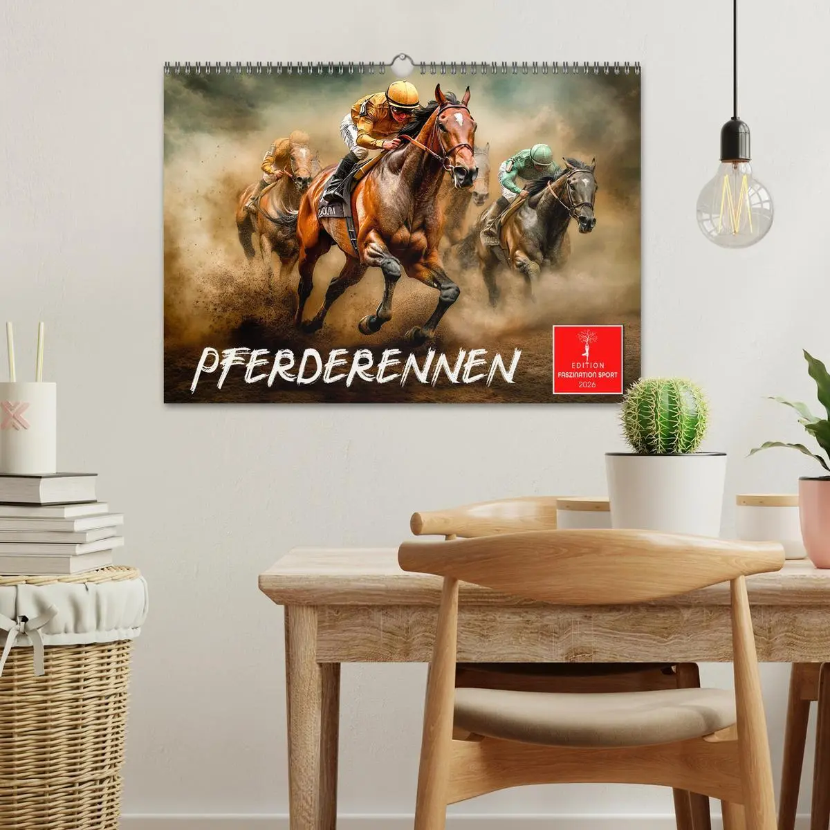 Bild: 9783457342923 | Pferderennen (Wandkalender 2026 DIN A3 quer), CALVENDO Monatskalender