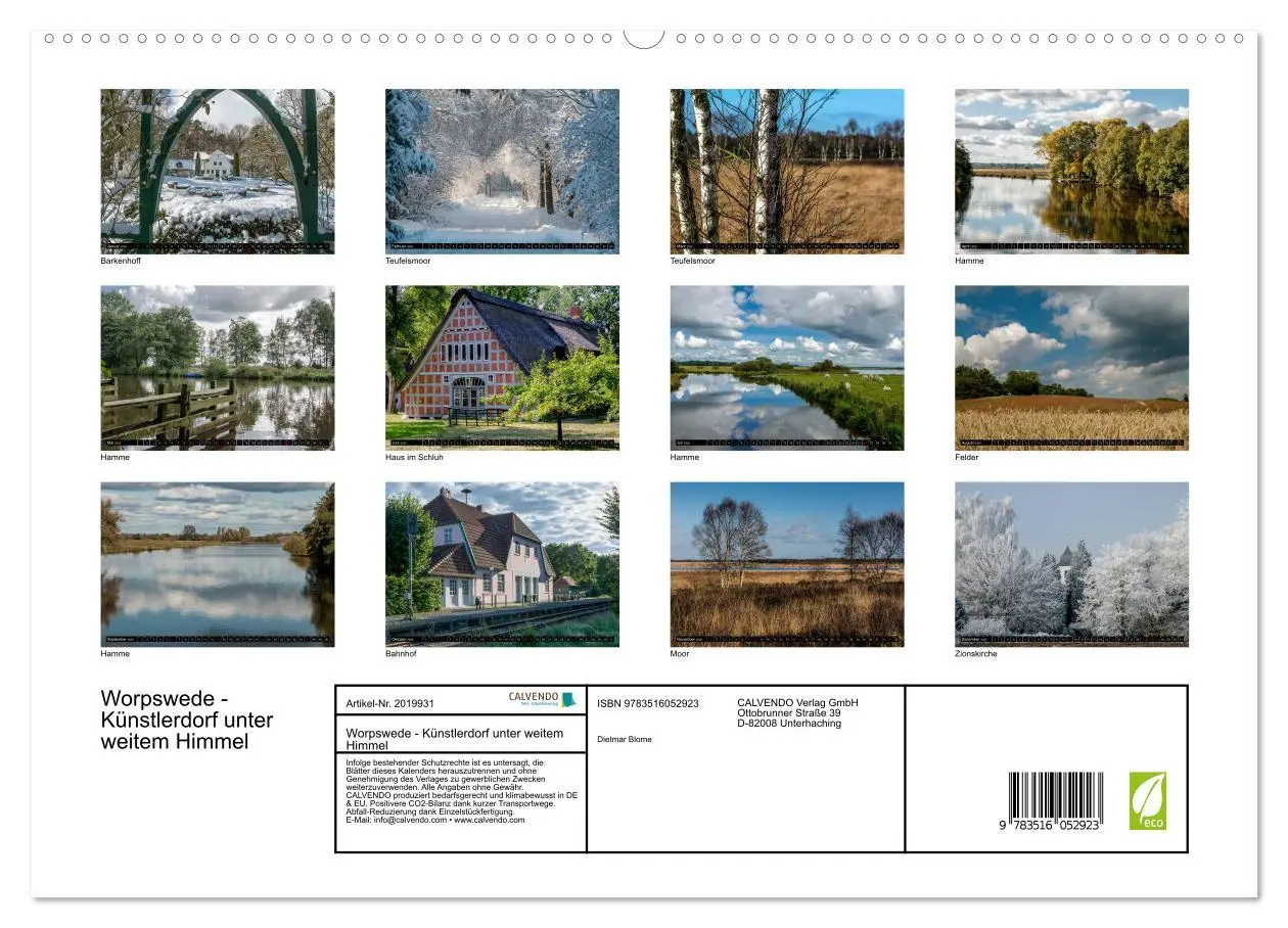 Bild: 9783516052923 | Worpswede - Künstlerdorf unter weitem Himmel (hochwertiger Premium...