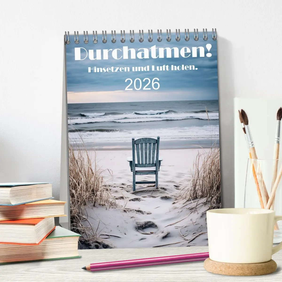 Bild: 9783516292923 | Durchatmen! (Tischkalender 2026 DIN A5 hoch), CALVENDO Monatskalender