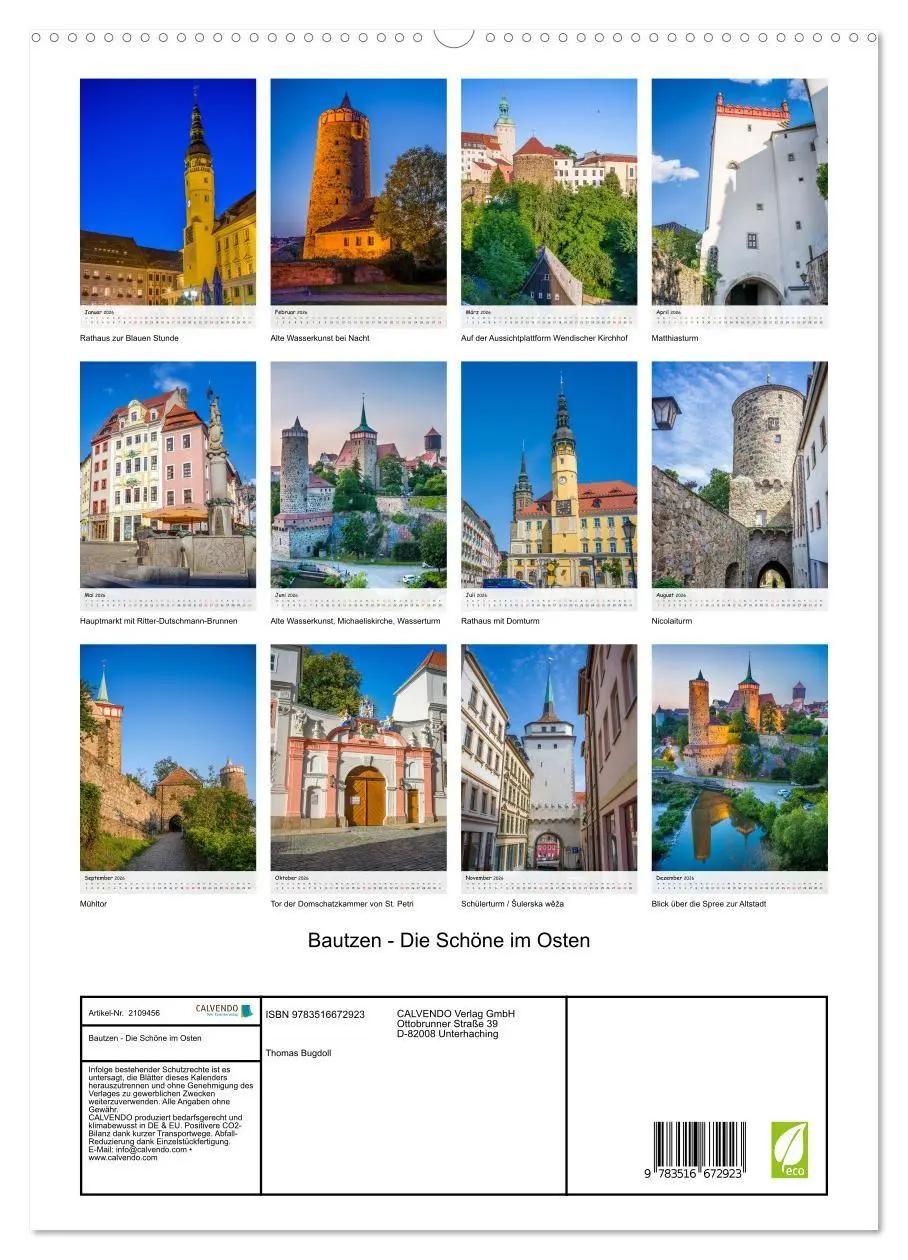 Bild: 9783516672923 | Bautzen - Die Schöne im Osten (hochwertiger Premium Wandkalender...