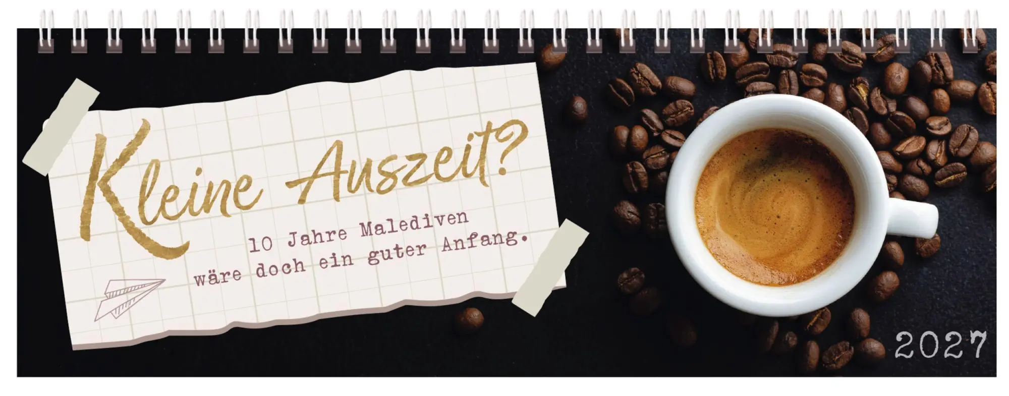 Cover: 9783819302923 | Tischquerkalender Kleine Auszeit? 2027 | Korsch Verlag | Kalender